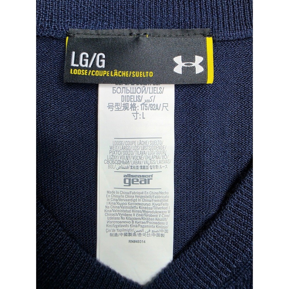 Under Armour All Season Gear Auburn Tigers Football Sweater Vest Mens Large Wool - Picture 4 of 7